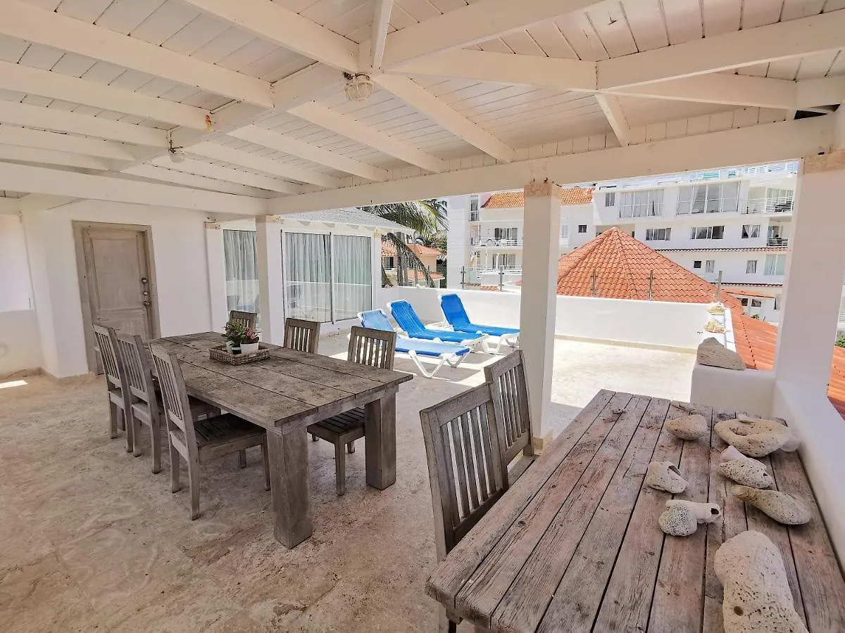 بونتا كانا Hermosa Villa Frente Al Mar En Playa Bavaro 10 Huespedes Wifi Bbq