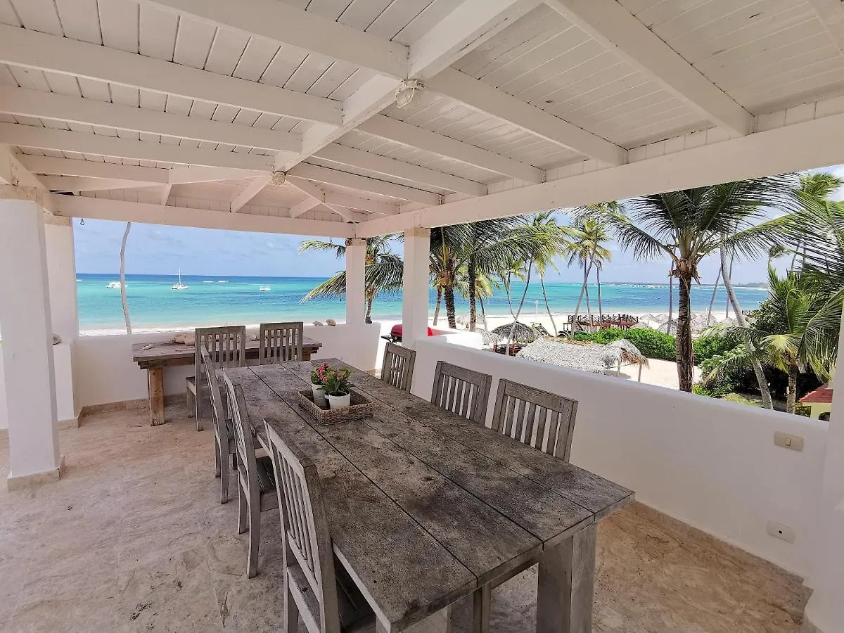 بونتا كانا Hermosa Villa Frente Al Mar En Playa Bavaro 10 Huespedes Wifi Bbq
